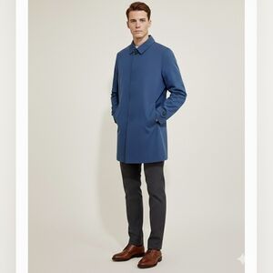 Alfani Macintosh Button Front Outerwear Overcoat Men's Jacket